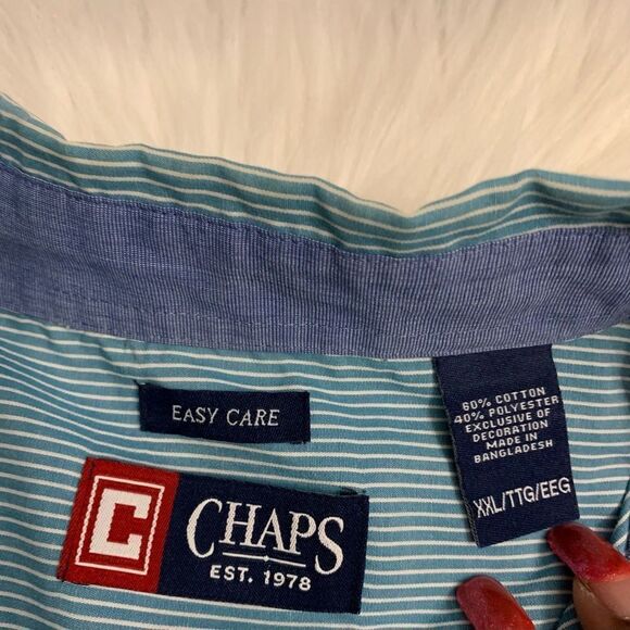 Men's Chaps Button Down Top - Picture 4 of 4